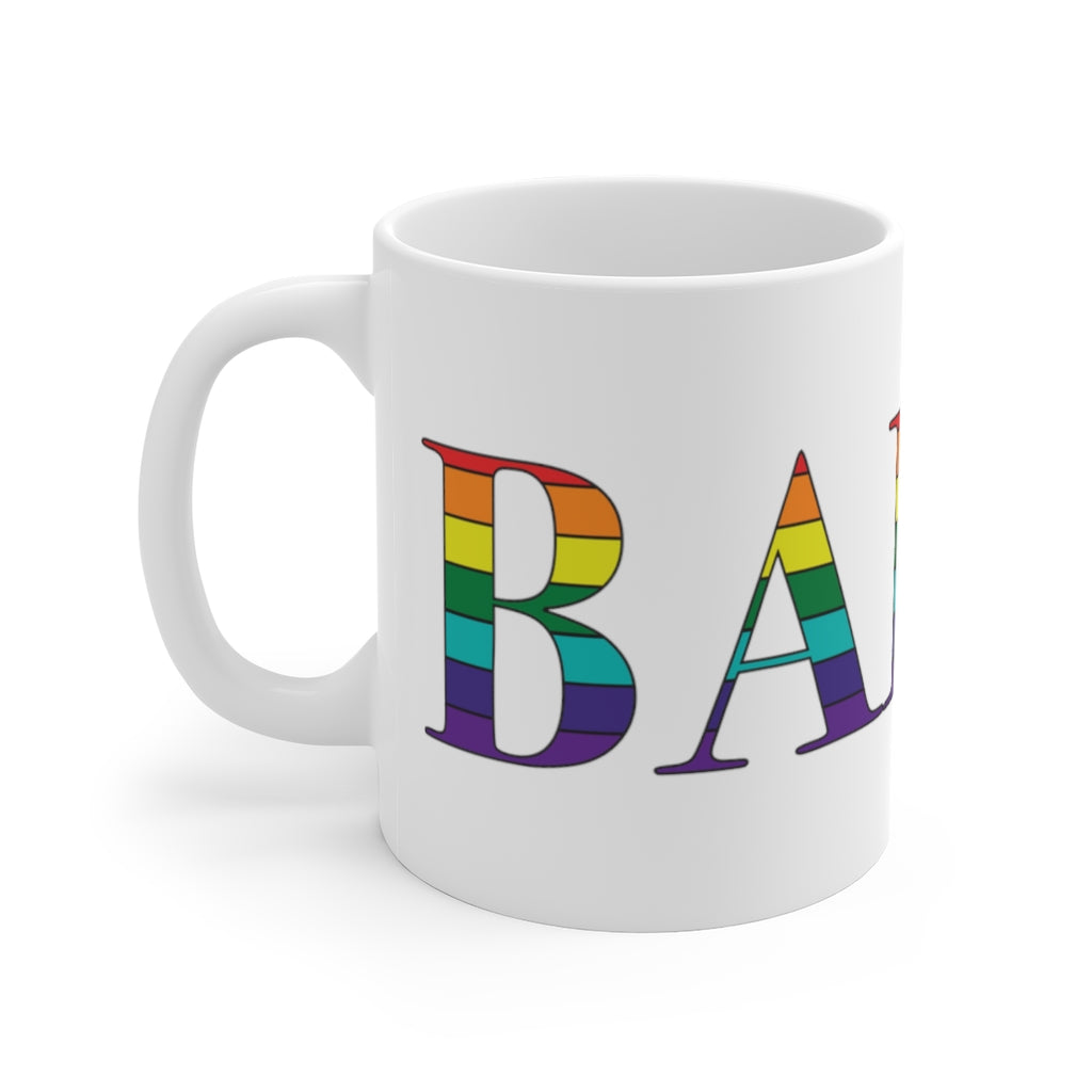 Barre Rainbow White Ceramic Mug