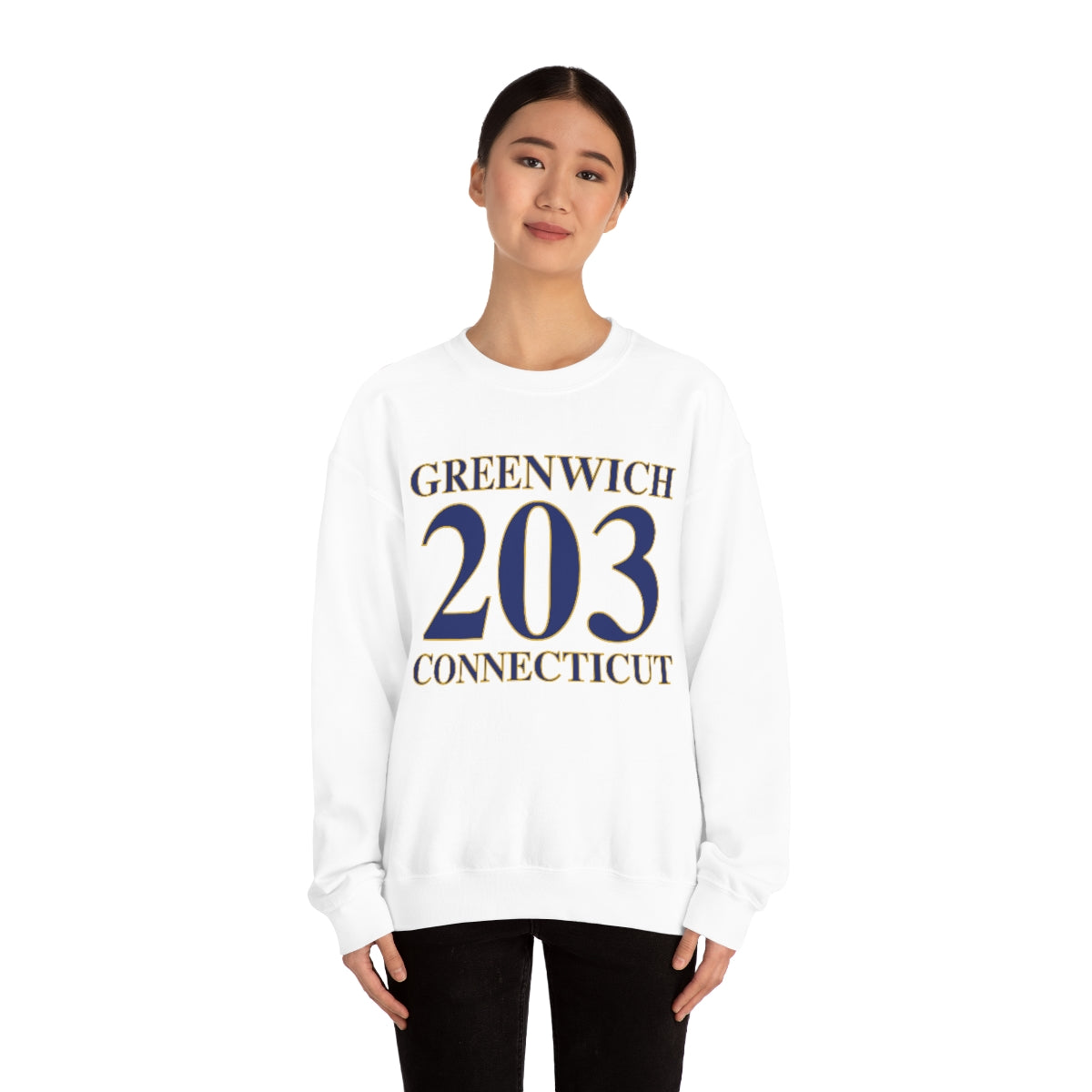 Greenwich 203 Connecticut Unisex Heavy Blend™ Crewneck Sweatshirt