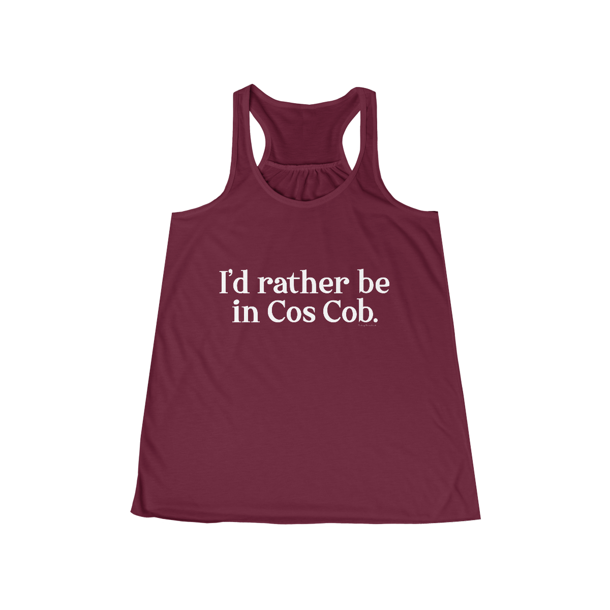 I'd rather be in cos cob women tank top shirt 