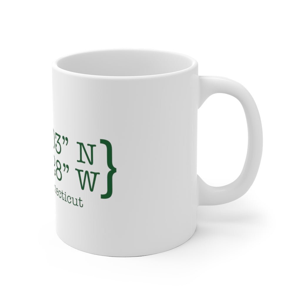 Danbury Coordinates White Ceramic Mug