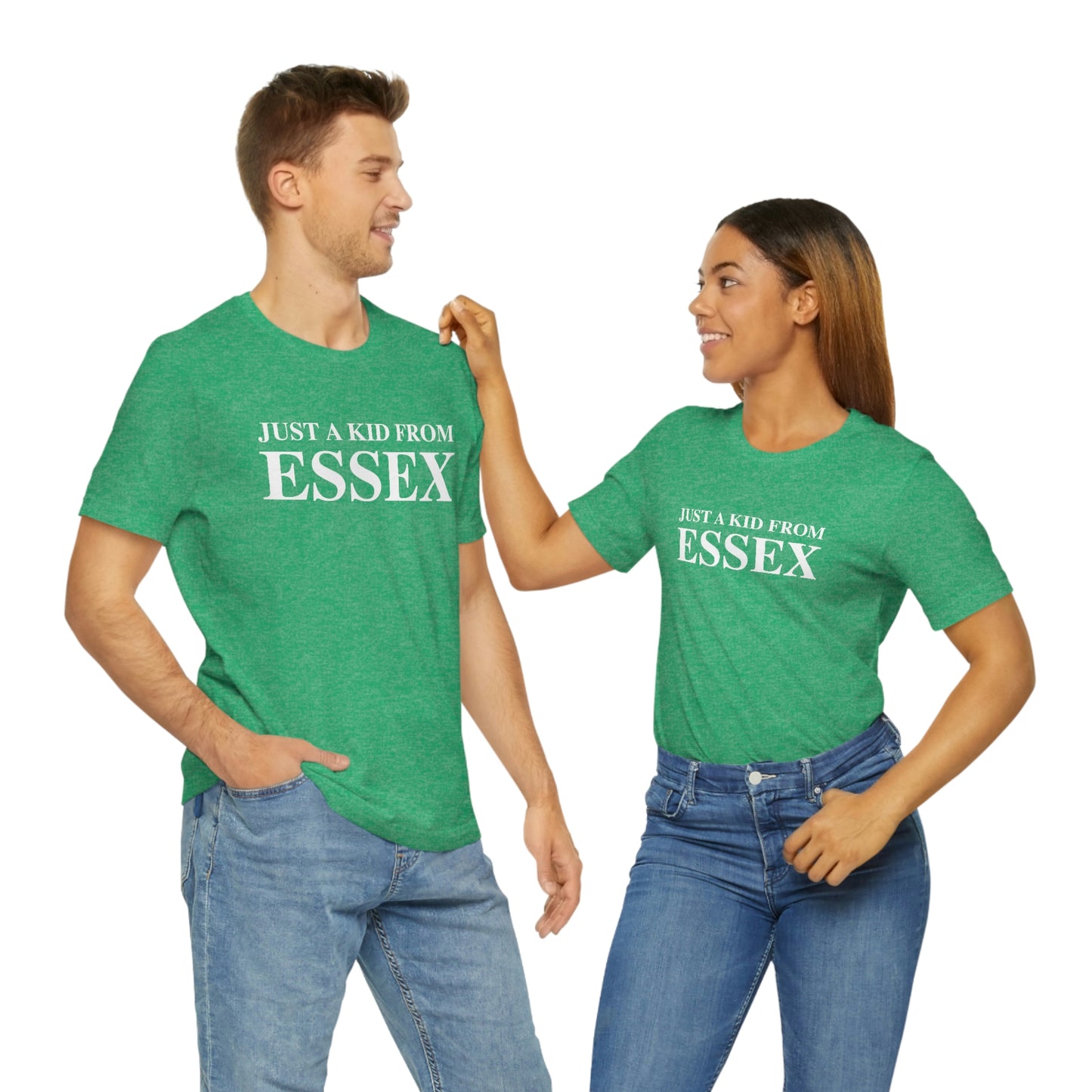 Just a kid from Essex Unisex Jersey Short Sleeve Tee