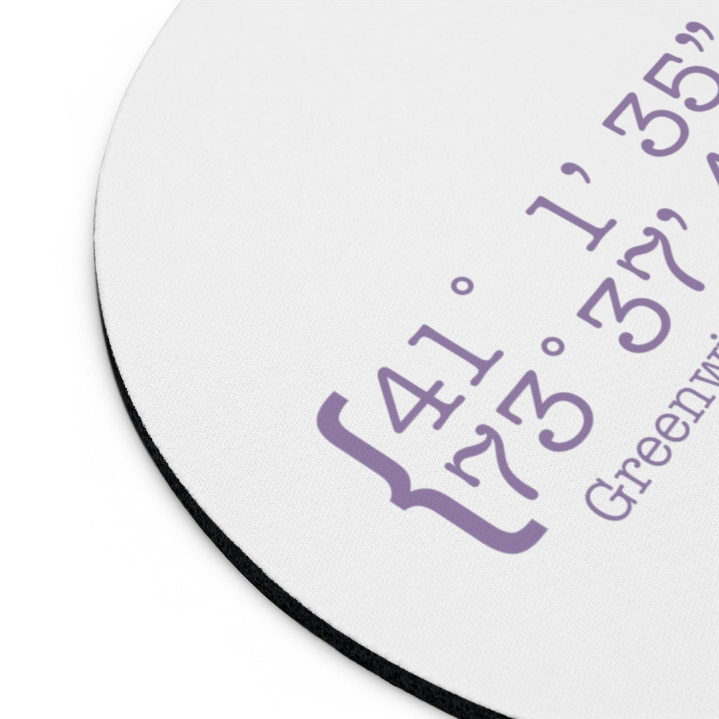 Greenwich Coordinates Mousepad