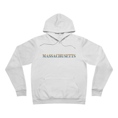 Massachusetts Rainbow Unisex Sponge Fleece Pullover Hoodie