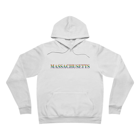 Massachusetts Rainbow Unisex Sponge Fleece Pullover Hoodie