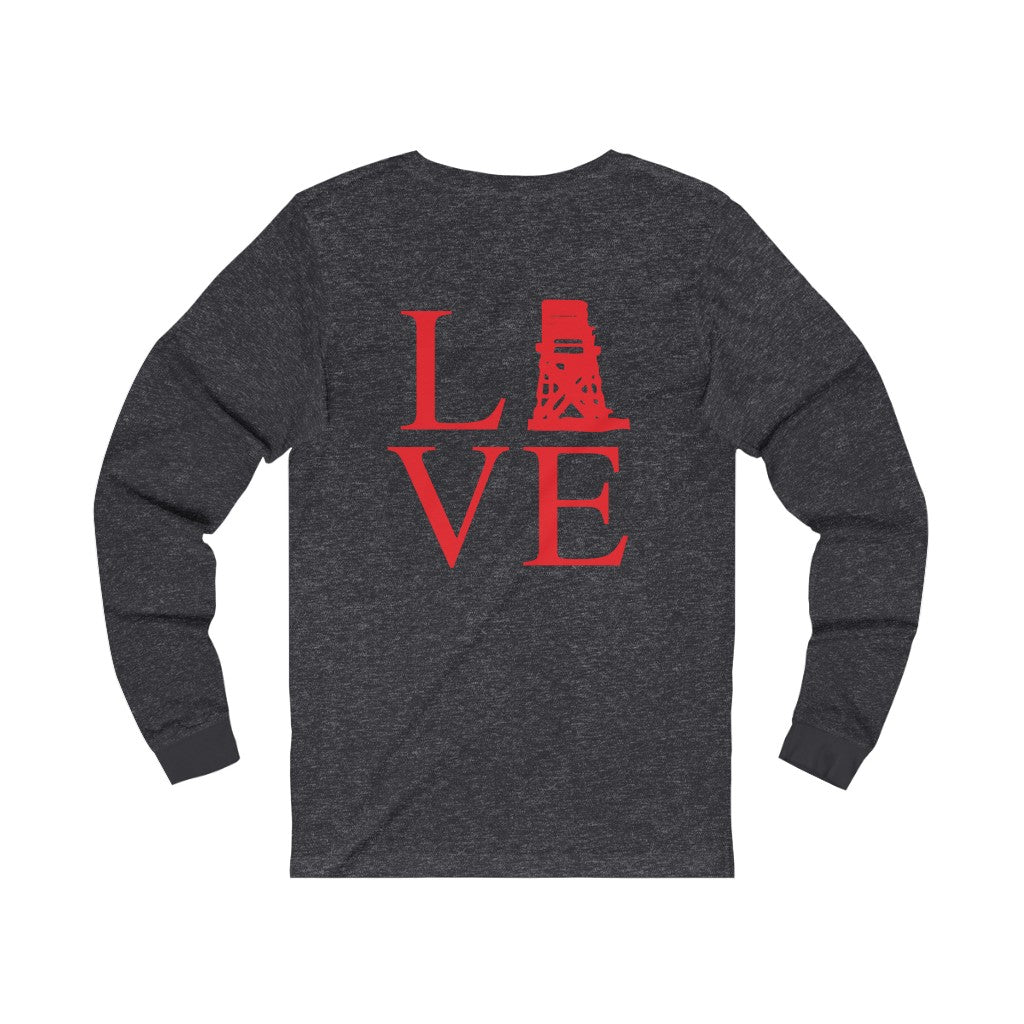 Fairfield love long sleeve tee shirt