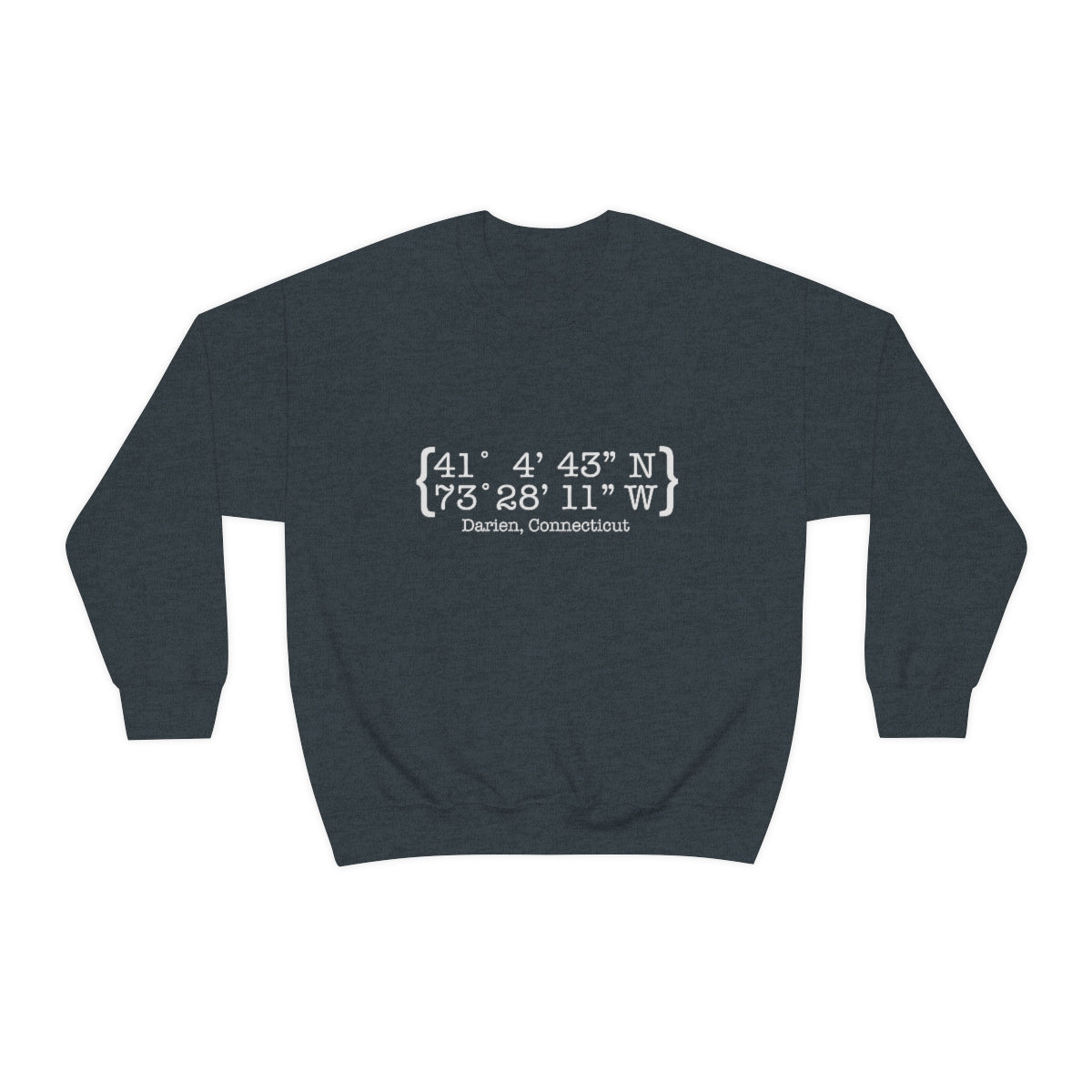 Darien Coordinates Unisex Heavy Blend™ Crewneck Sweatshirt