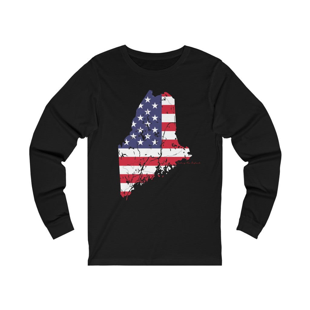 Maine American Flag collection has tee shirts, mugs, reusable bags, and other apparel and gifts. All proceeds goes to help build the Finding Maine brand and get our website up and going. Free shipping on all products. 