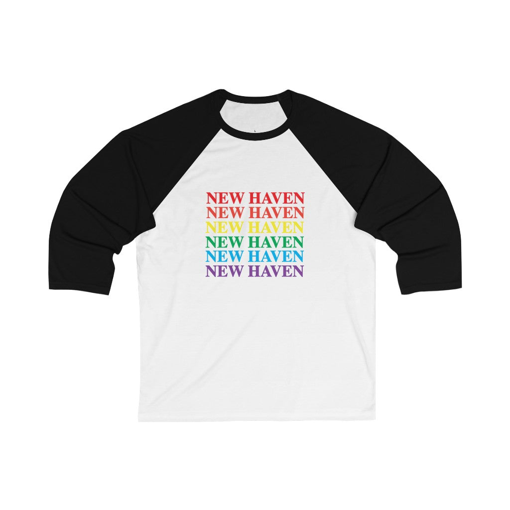 New Haven Pride Unisex 3/4 Sleeve Baseball Tee