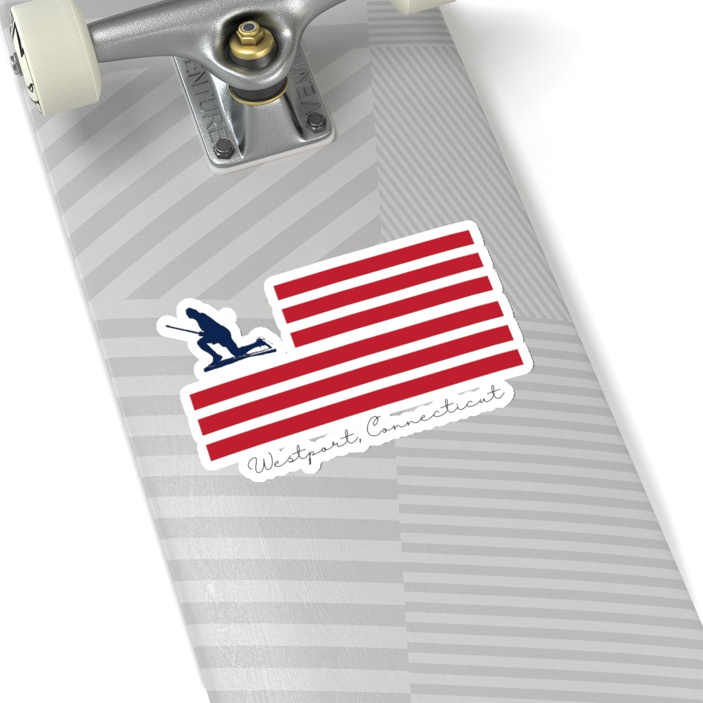 Minuteman Flag Kiss-Cut Stickers