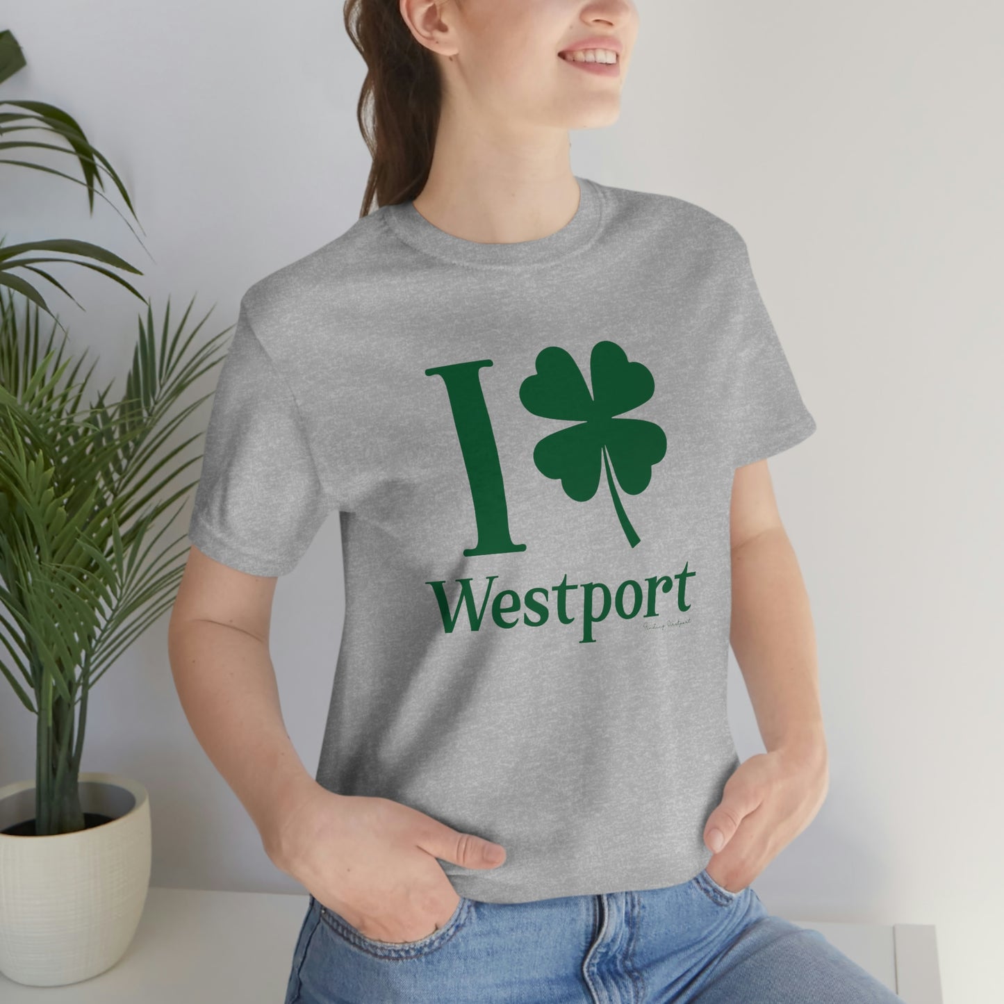 I Clover Westport (Green) Unisex Jersey Short Sleeve Tee