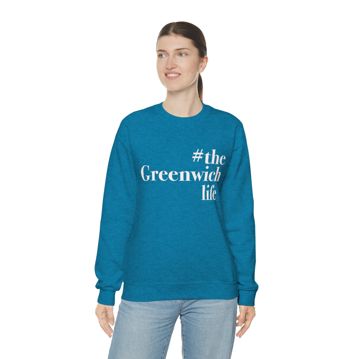 #thegreenwichlife Unisex Heavy Blend™ Crewneck Sweatshirt