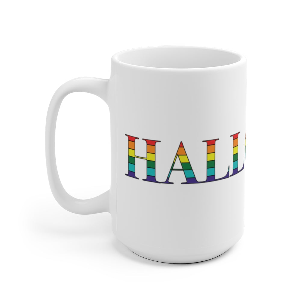 Hallowell Rainbow White Ceramic Mug