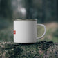 Eat. Sleep. Ridgefield. Repeat. Enamel Camping Mug