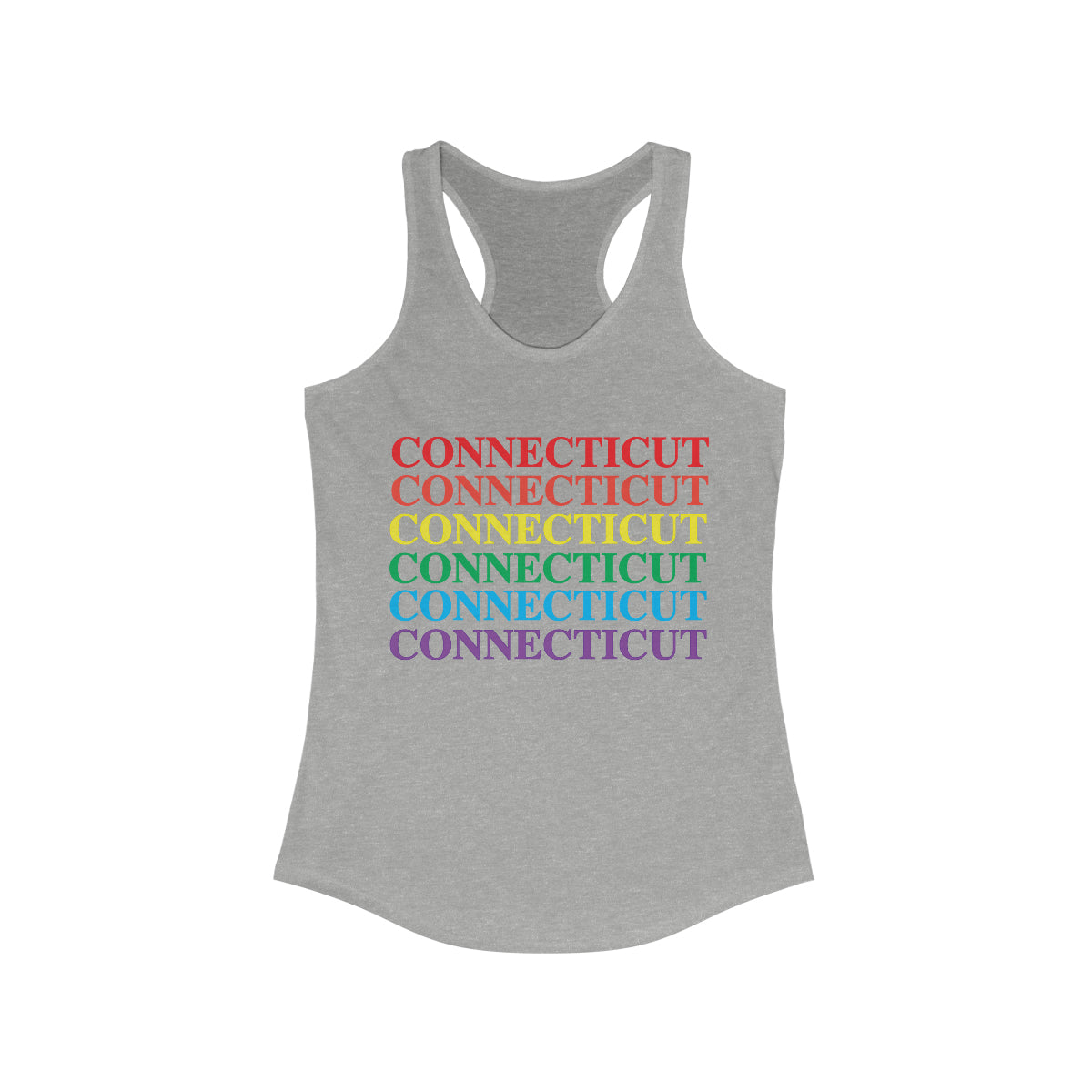 Connecticut Pride Women's Ideal Racerback Tank