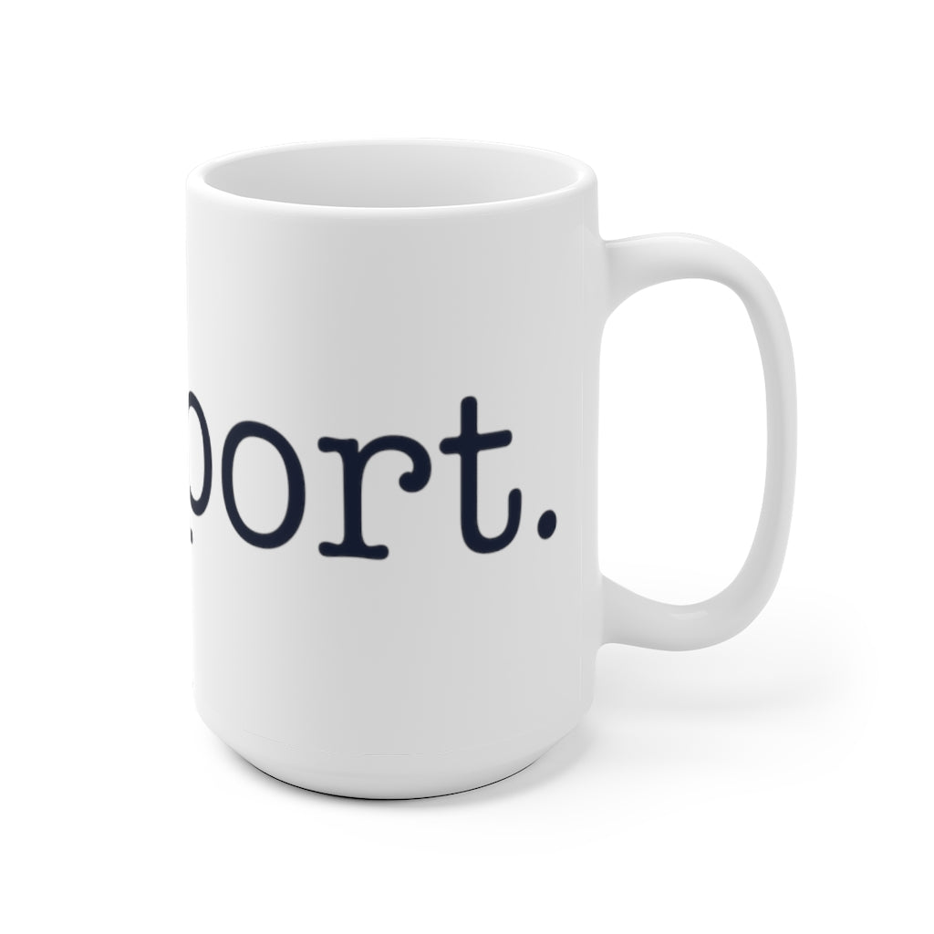 Westport. White Ceramic Mug