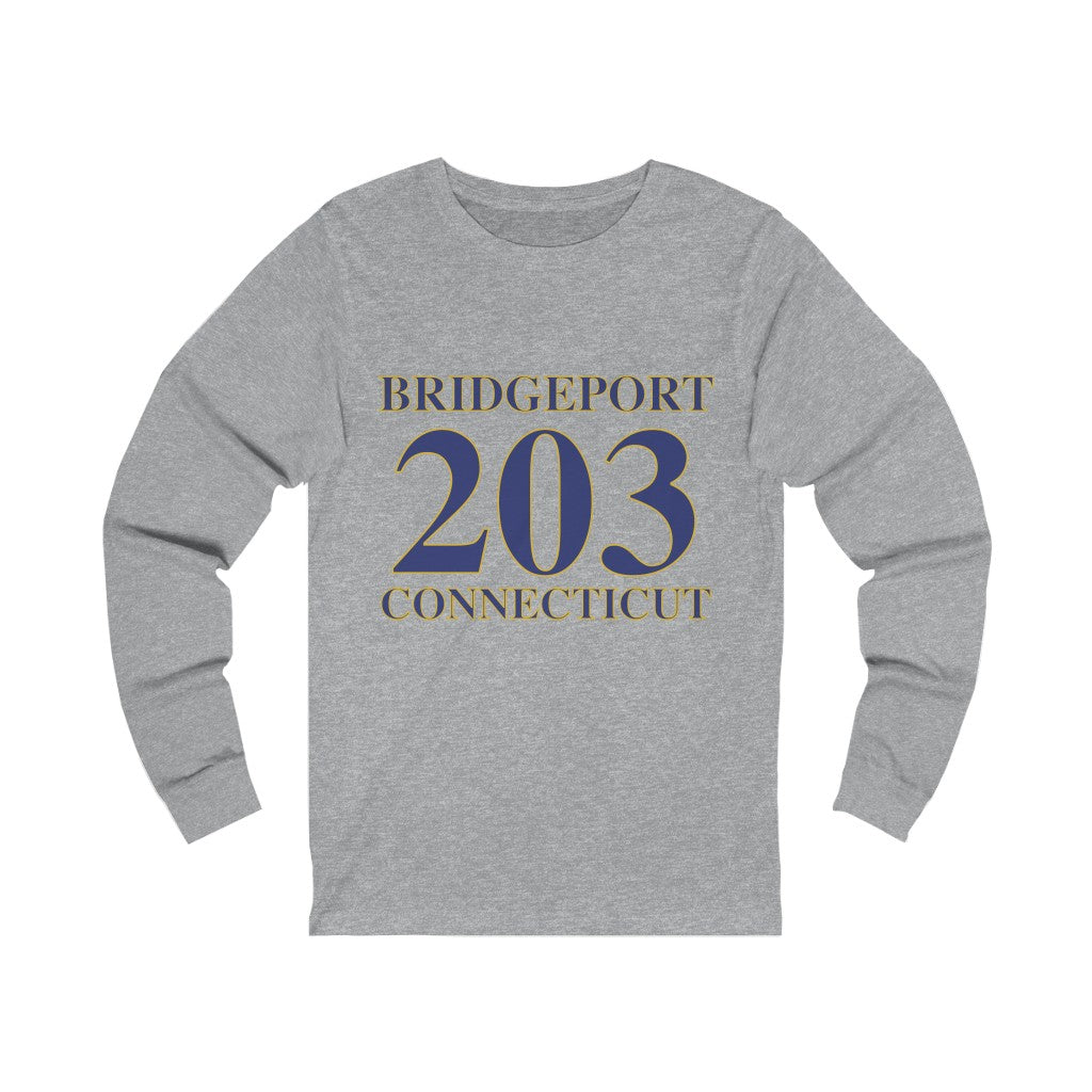 bridgeport 203 connecticut long sleeve tee shirt