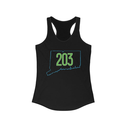 203 Neon - Green Women's Ideal Racerback Tank