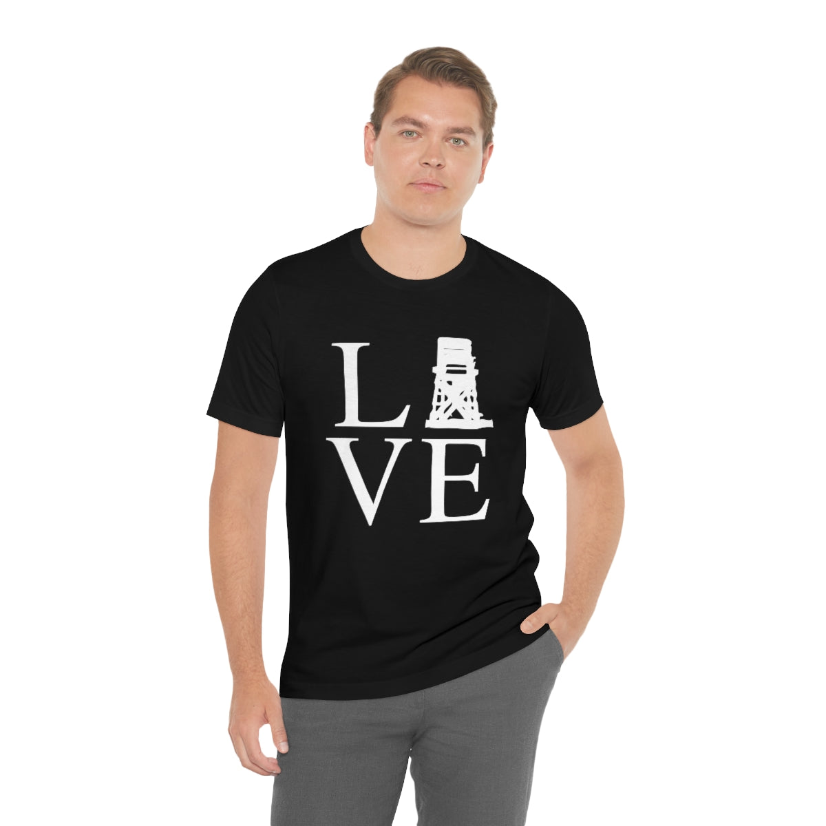 Fairfield Love (front) Unisex Jersey Short Sleeve Tee