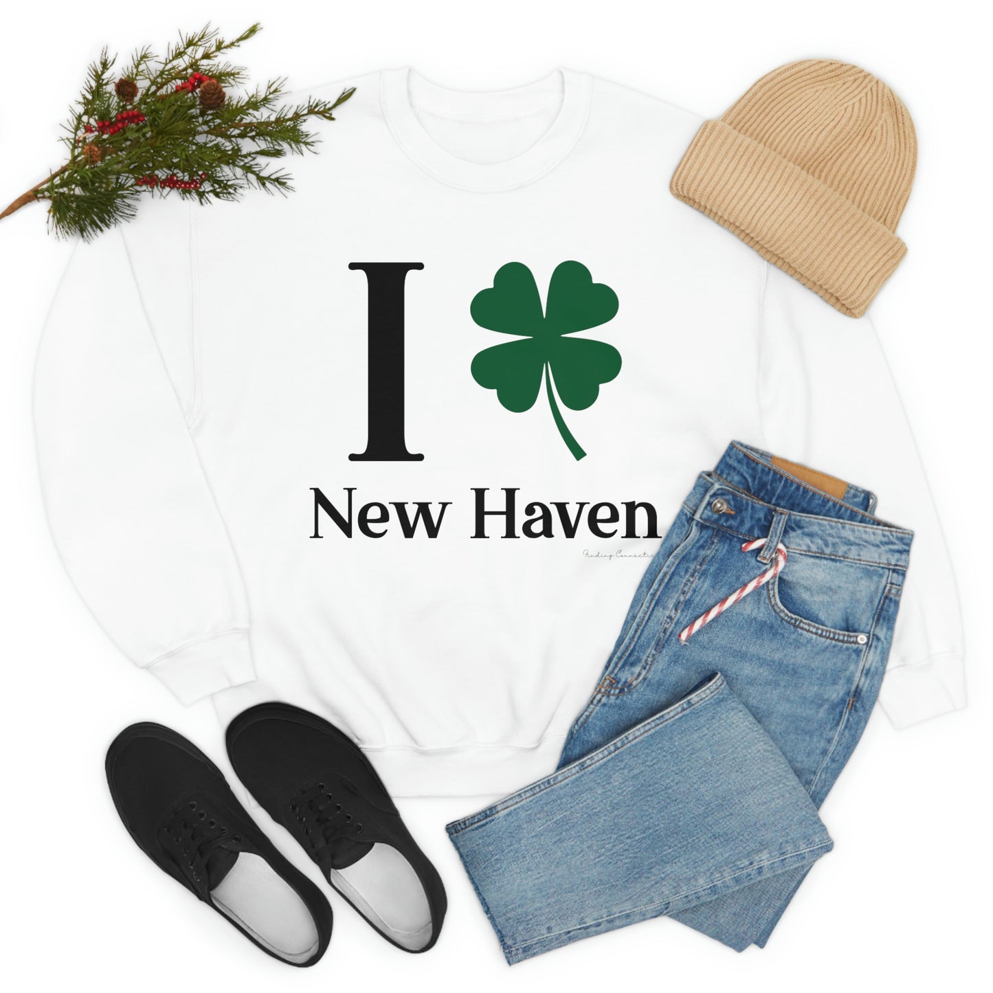 I Clover New Haven Unisex Heavy Blend™ Crewneck Sweatshirt