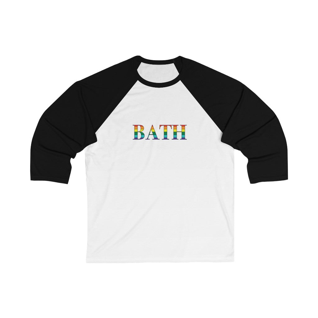 Bath Rainbow Unisex 3\4 Sleeve Baseball Tee