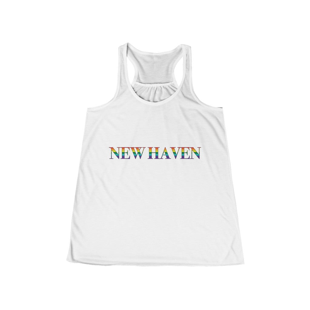 New Haven Rainbow Women's Flowy Racerback Tank