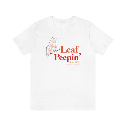 Leaf Peepin' Maine Unisex Jersey Short Sleeve Tee