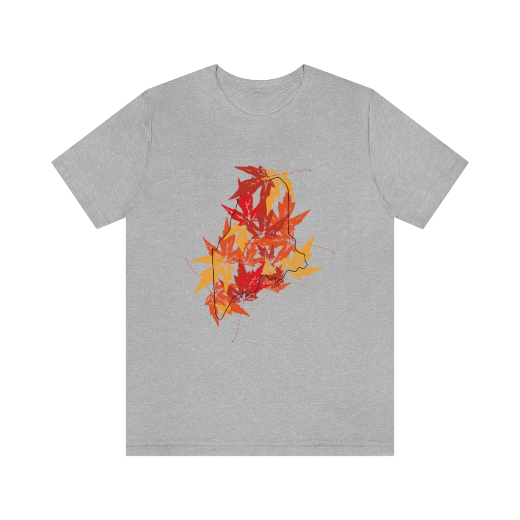 Maine leaves tee shirt