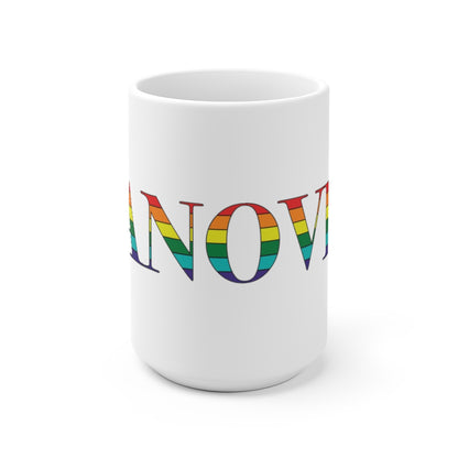 Hanover Rainbow White Ceramic Mug