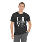 Fairfield Love (front) Unisex Jersey Short Sleeve Tee