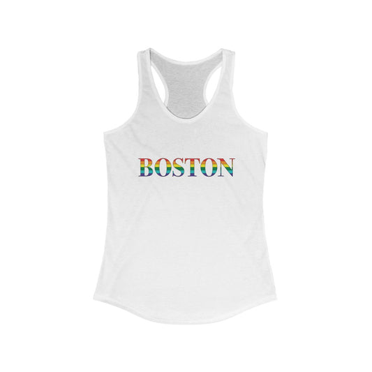 Boston Rainbow Women's Ideal Racerback Tank