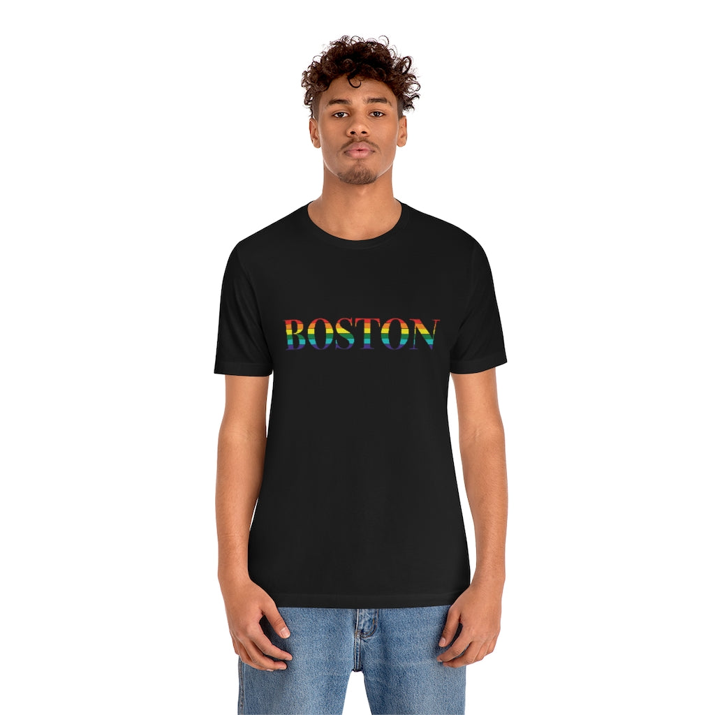 Boston Rainbow Unisex Jersey Short Sleeve Tee