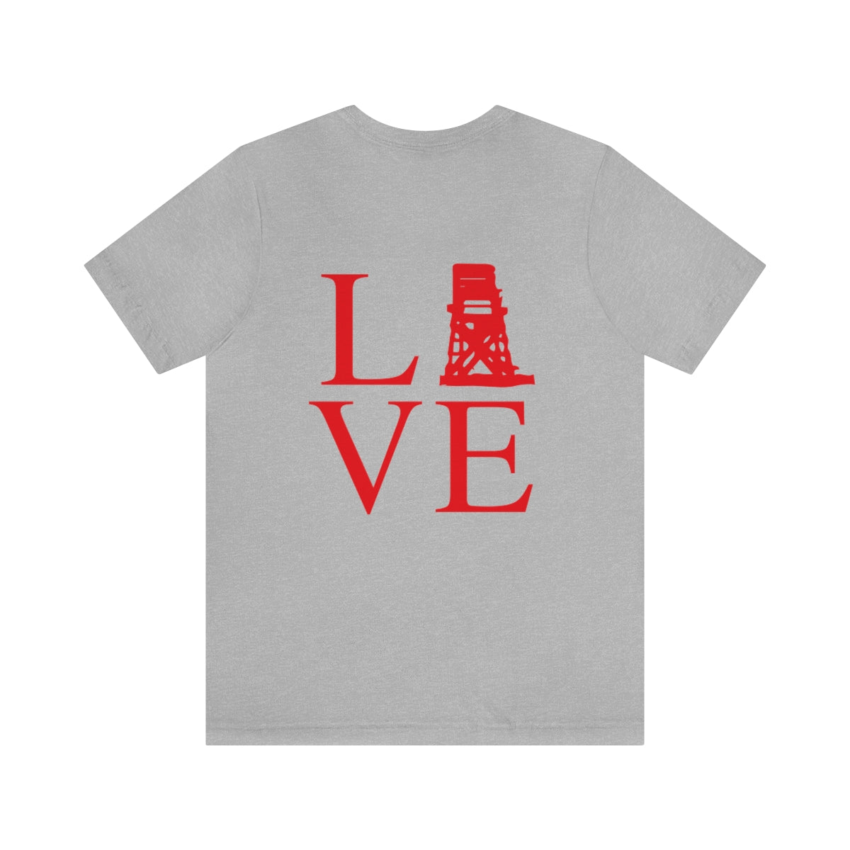 Fairfield Love (front and back) Unisex Jersey Short Sleeve Tee