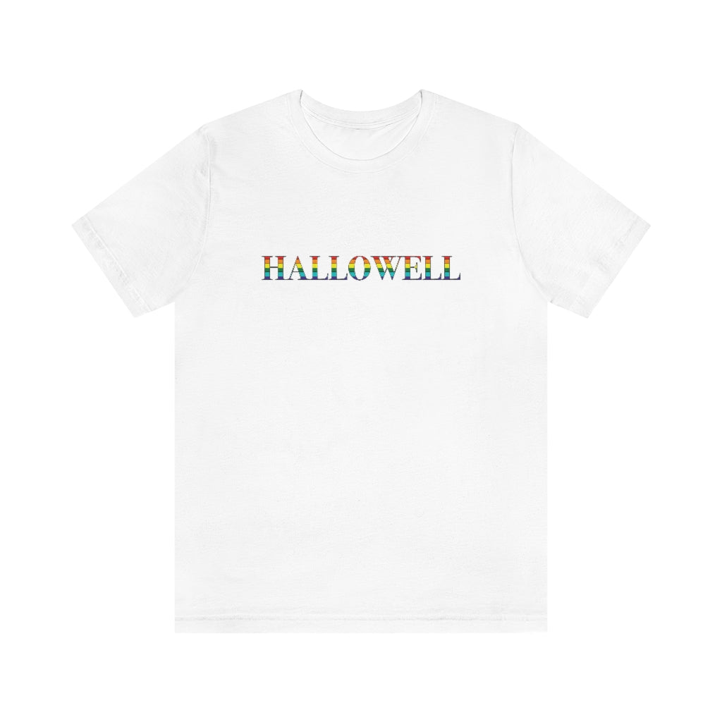 Hallowell Rainbow Unisex Jersey Short Sleeve Tee