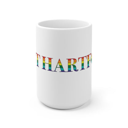 West Hartford Rainbow mug.  West Hartford Connecticut tee shirts, hoodies sweatshirts, mugs, other apparel, home gifts, and souvenirs.  10% of the Proceeds of this collection will be donated to a Connecticut LGBTQ organization. Free USA shipping. 