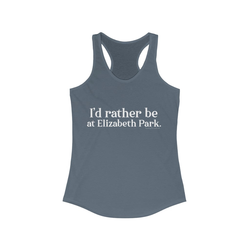 I’d rather be at Elizabeth Park long tank tops.  West Hartford Connecticut tee shirts, hoodies sweatshirts, mugs, and other apparel, home gifts, and souvenirs. Proceeds of this collection go to help Finding Connecticut’s brand. Free USA shipping. 