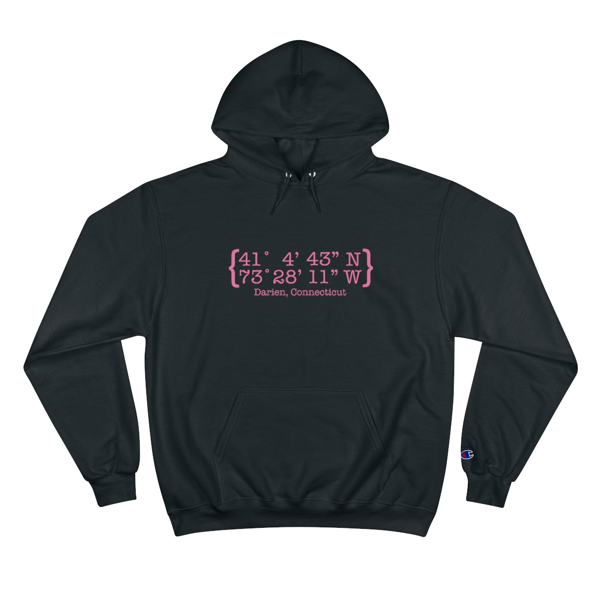 Darien Coordinates Champion Hoodie