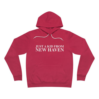 Just a kid from New Haven Unisex Sponge Fleece Pullover Hoodie