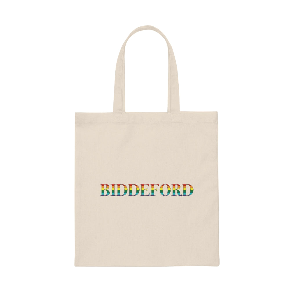 Biddeford Rainbow Canvas Tote Bag