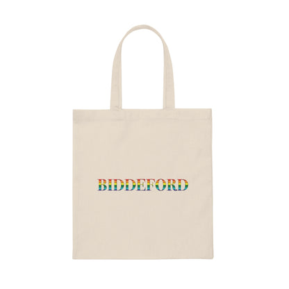 Biddeford Rainbow Canvas Tote Bag