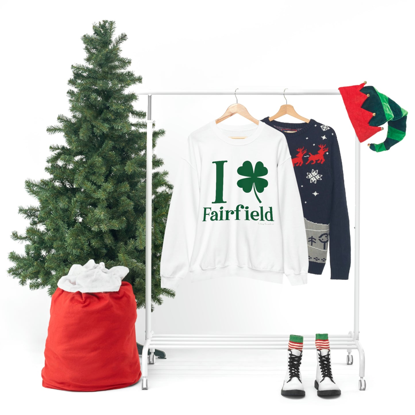 I Clover Fairfield (Green) Unisex Heavy Blend™ Crewneck Sweatshirt