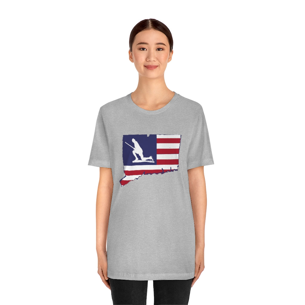 Minuteman Connecticut Flag Unisex Jersey Short Sleeve Tee