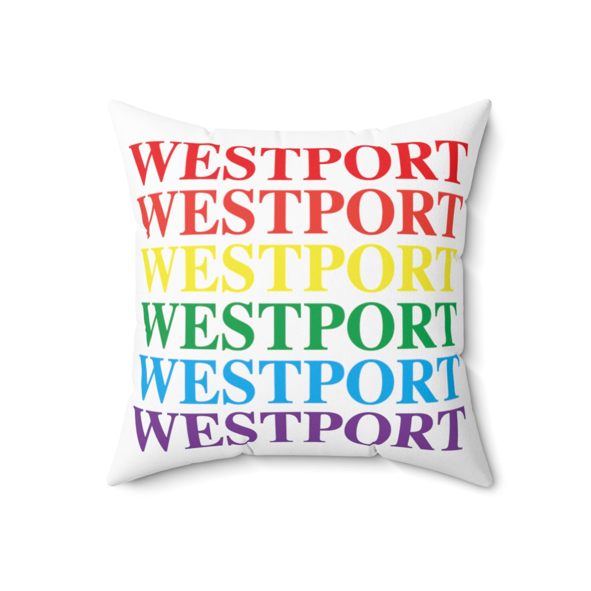 Westport Pride Spun Polyester Square Pillow