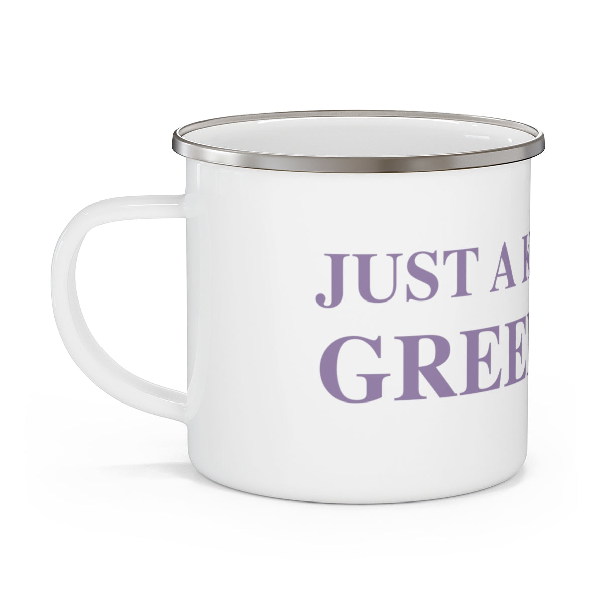 Just a kid from Greenwich Enamel Camping Mug