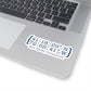 New Haven Coordinates Kiss-Cut Stickers