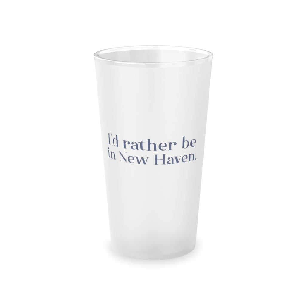 new haven ct / connecticut pint glass and drinkware