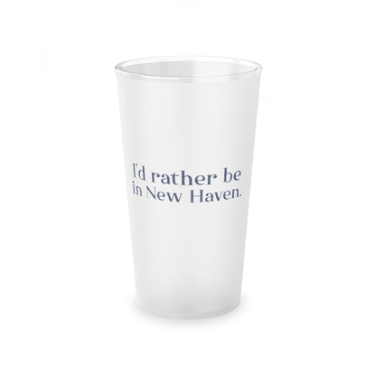 new haven ct / connecticut pint glass and drinkware