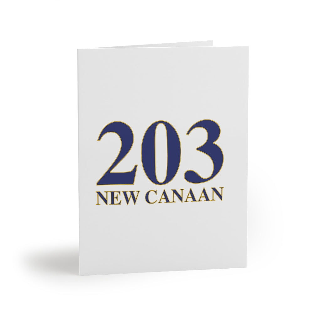 New Canaan 203 Connecticut Greeting Cards  The 203 New Canaan Collection. Show off New Canaan and Connecticut at the same time. Colors were inspired by the Connecticut state flag.   Proceeds help build Finding New Canaan and Finding Connecticut's brand. 