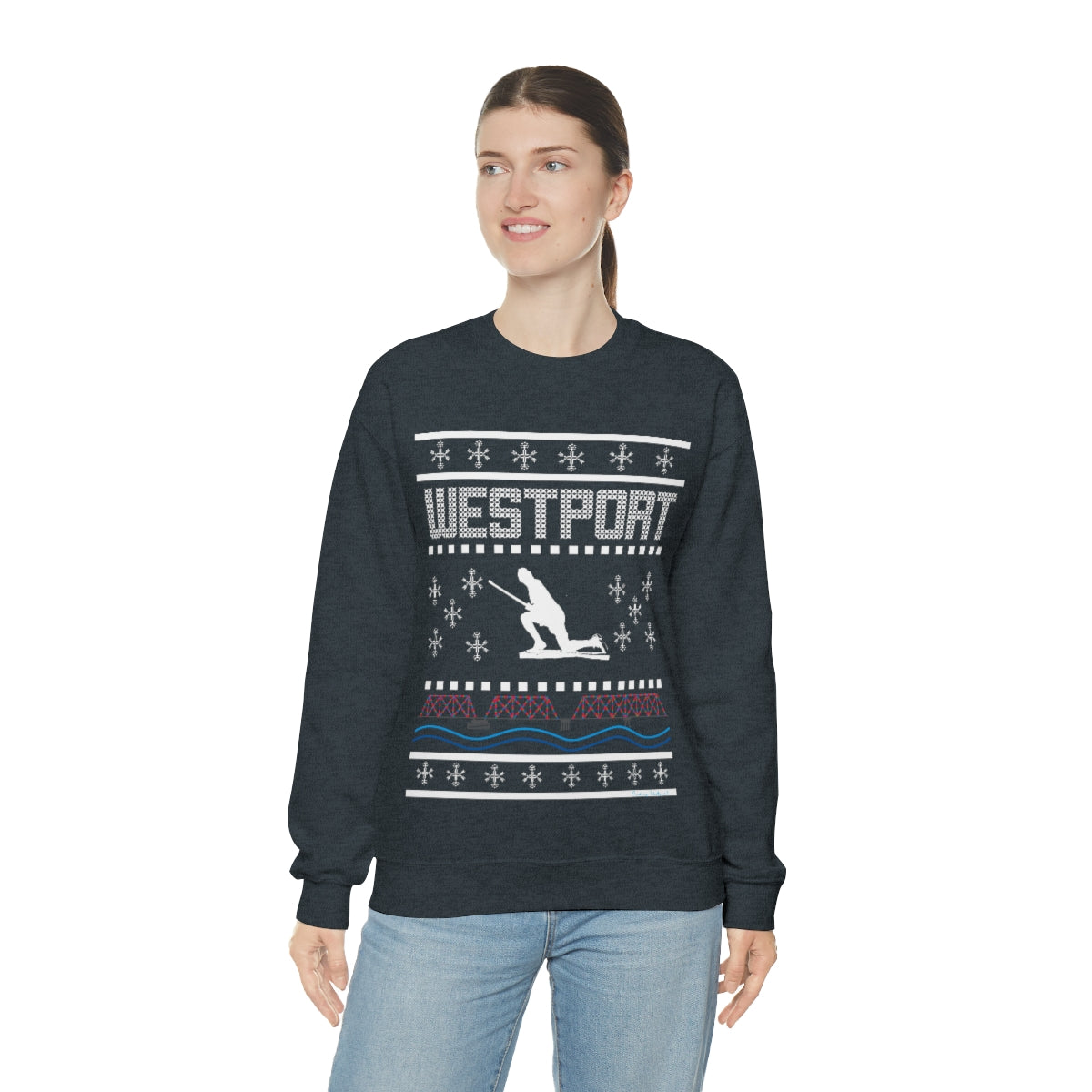 Westport Holiday Sweater Unisex Heavy Blend™ Crewneck Sweatshirt