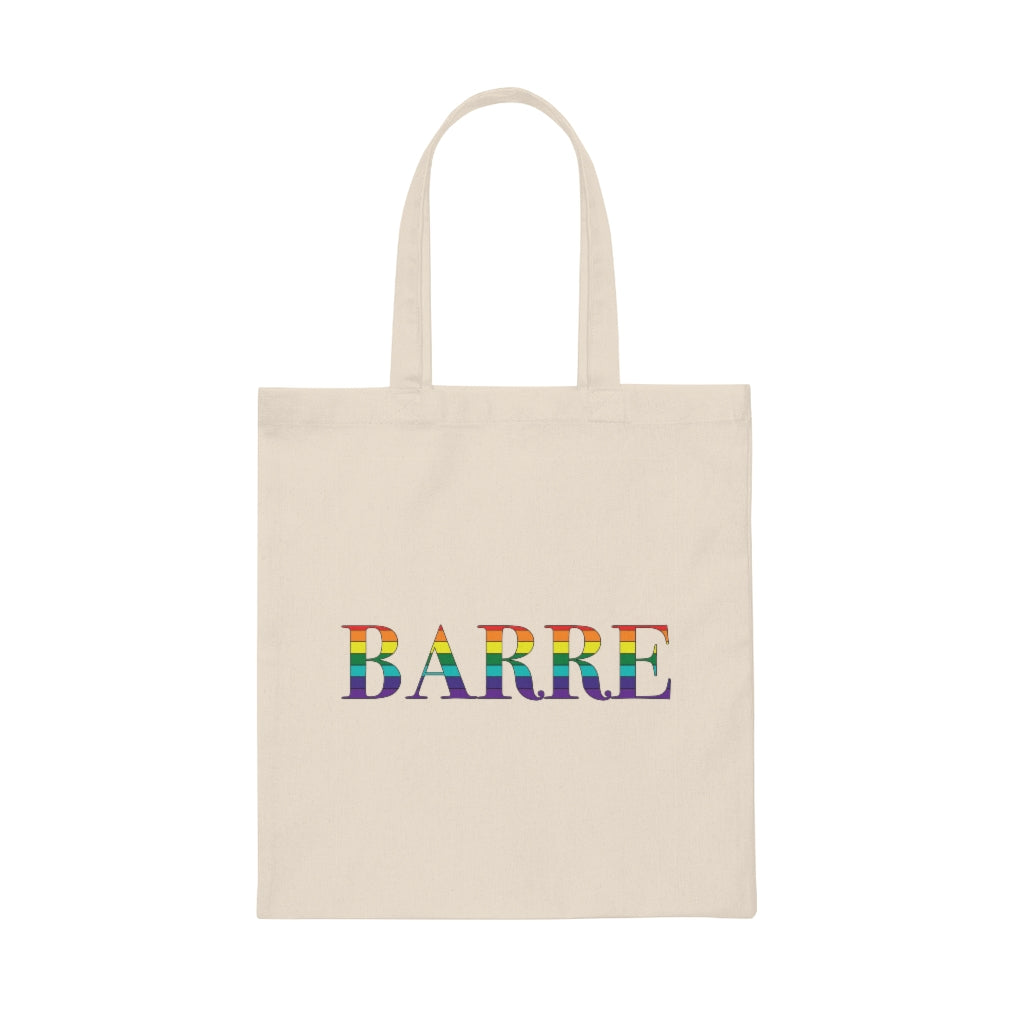 Barre Rainbow Canvas Tote Bag