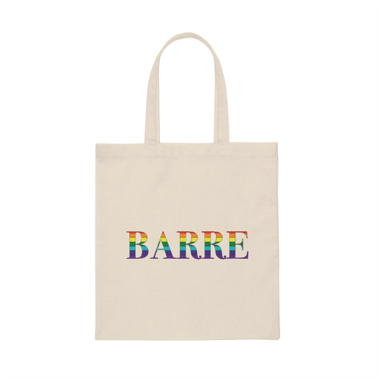 Barre Rainbow Canvas Tote Bag